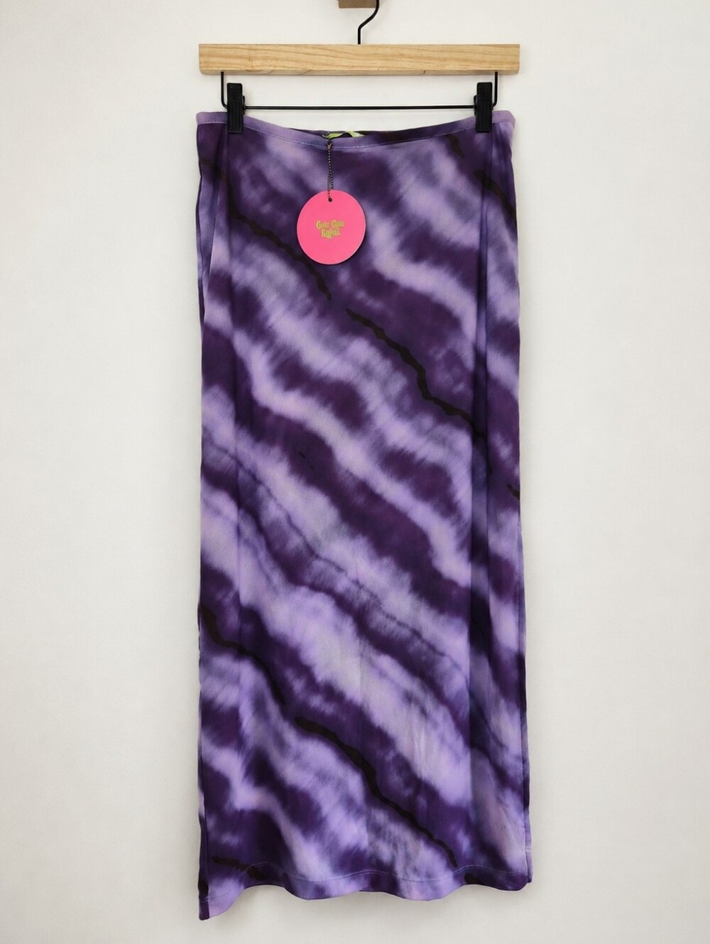 Cult Gaia x Bratz Meygan Grape Dusty Dye Mesh Midi Skirt Size M NWT